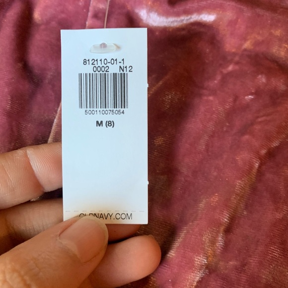 NWT Old Navy velvet long sleeve kids top. Size 8. - Picture 6 of 6
